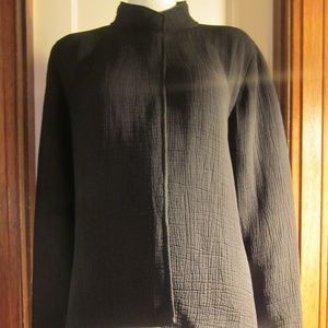 Eileen Fisher Black Kimono Jacket size 8